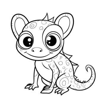 Chameleon line art for coloring book vector illustration book drawing rat drawing ring drawing png and vector with transparent background for free download