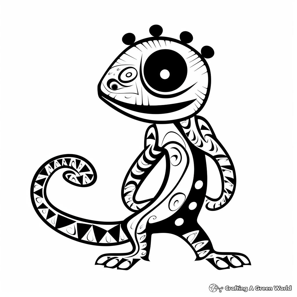 Gecko coloring pages