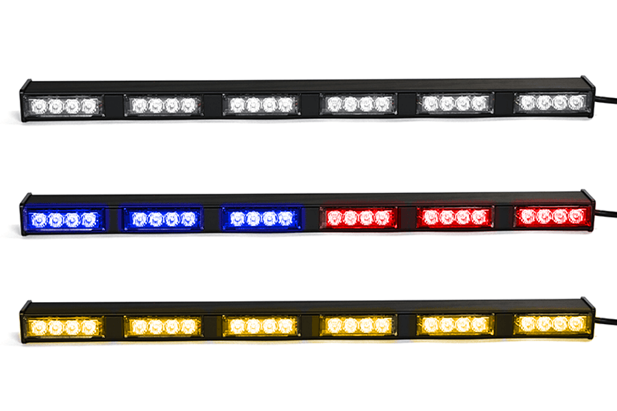 Chameleon tir dual color led traffic advisor light bar extreme tactical dynamics