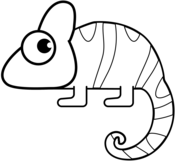 Chameleon printable template free printable papercraft templates