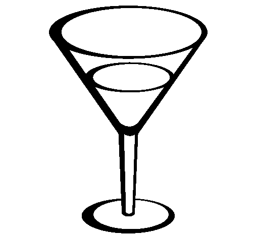 Cocktail coloring page
