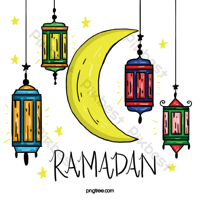 Drawing ramadan festival chandelier elements png images psd free download