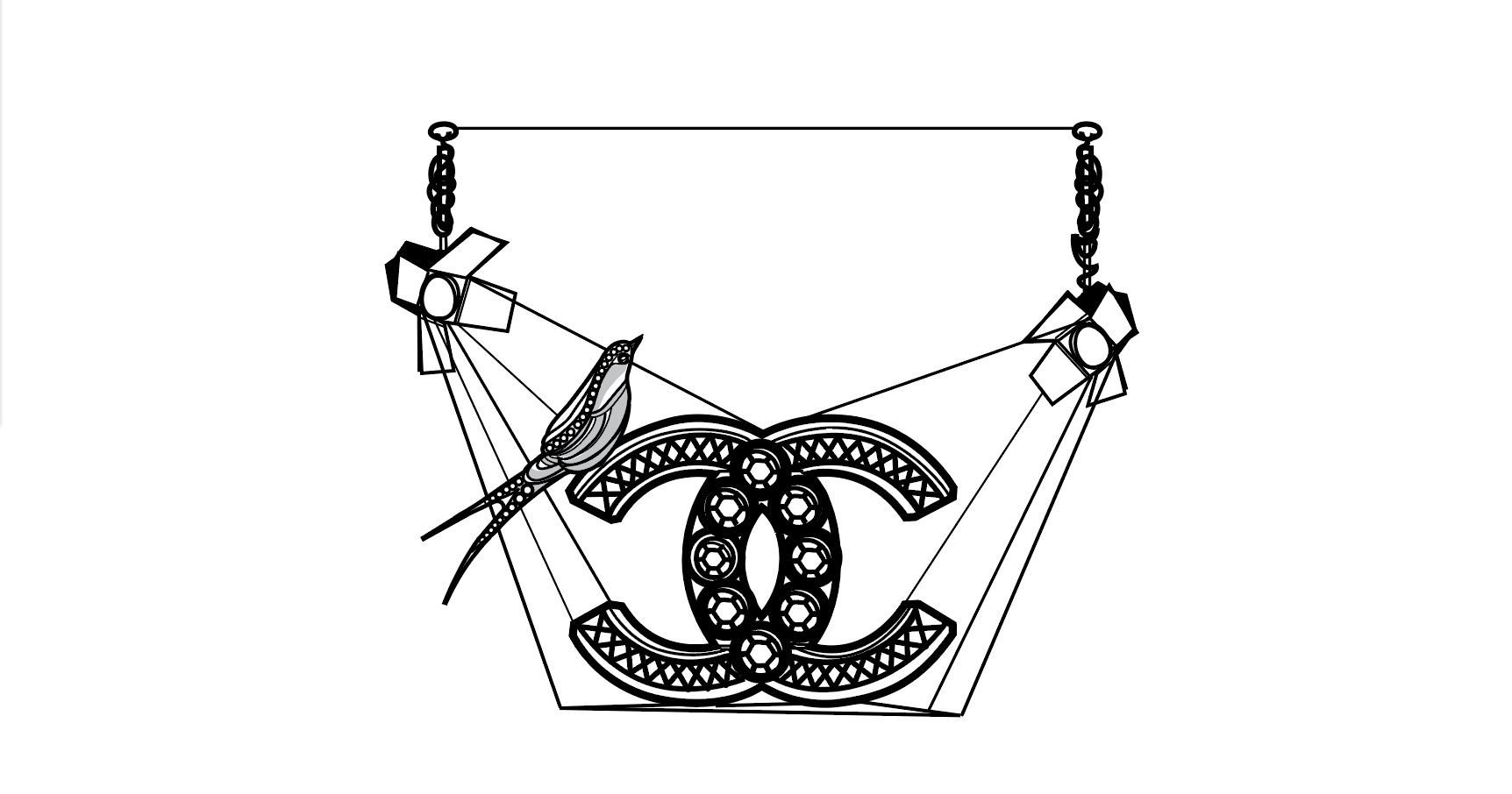 Chanel makeup tour booklet vector illustrations â lama khatib daniel