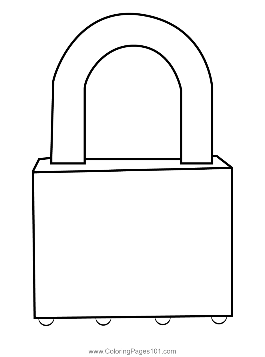 Old lock coloring page coloring pages everyday objects coloring pages for kids