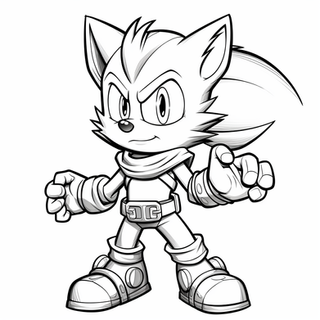 Sonic coloring pages