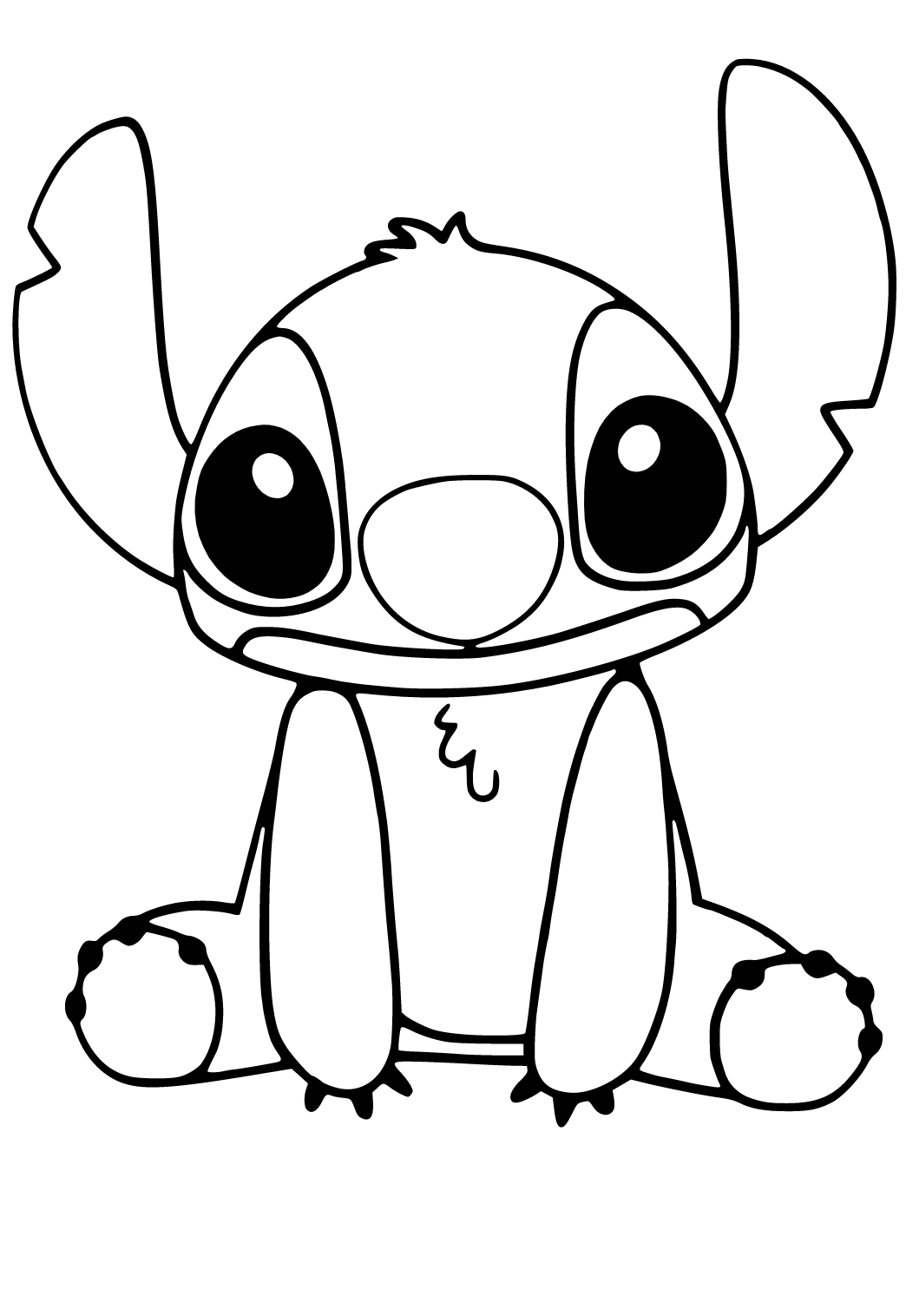 Free printable disney stitch coloring page sheet and picture for adults and kids girls and boys
