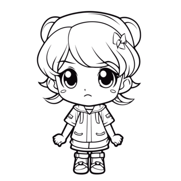 Kawaii cute girl vector art png images free download on