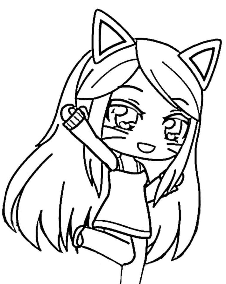 Gacha life coloring pages