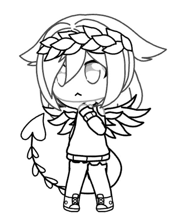 Gacha life coloring pages printable for free download