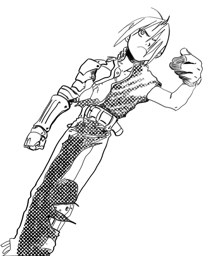 Fanart ed in his first badass moment rfullmetalalchemist