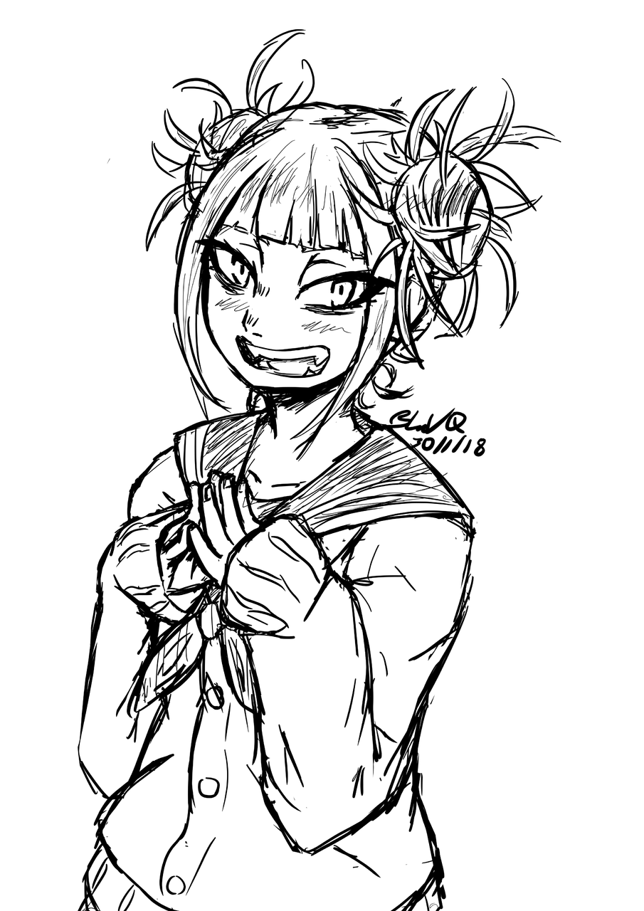 Quick sketch himiko toga boku no hero academia bachunawa
