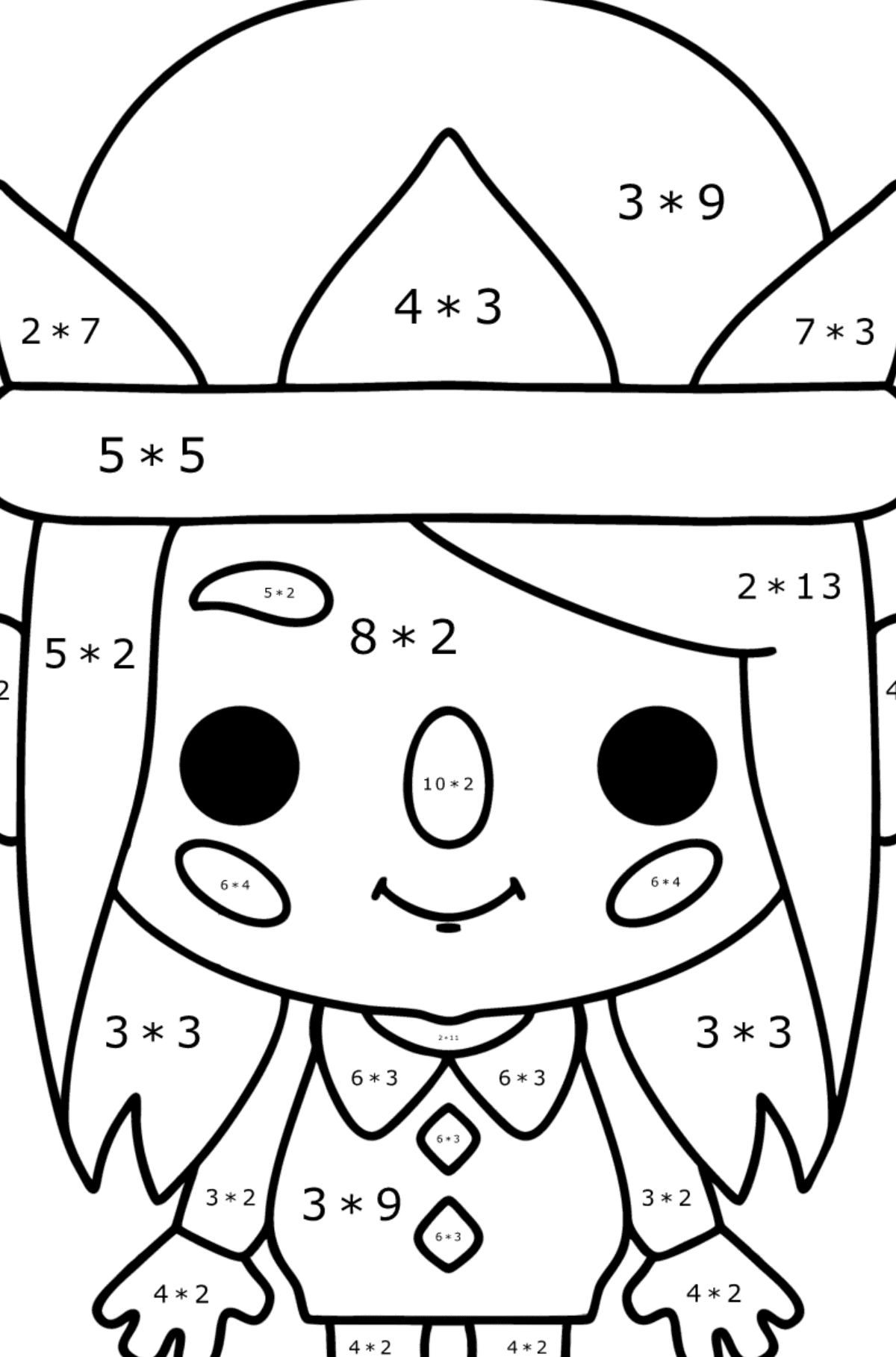 Toca life world babes coloring page coloring