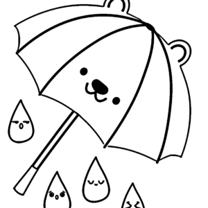 Umbrella coloring pages printable for free download