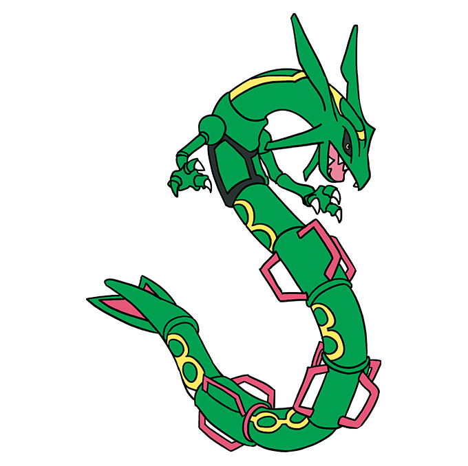 How to draw rayquaza pokãmon