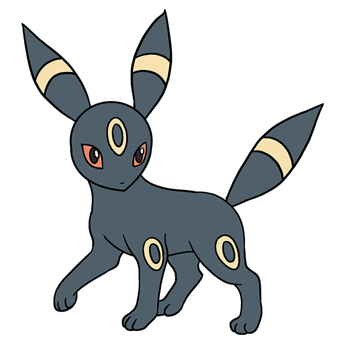How to draw umbreon from pokãmon