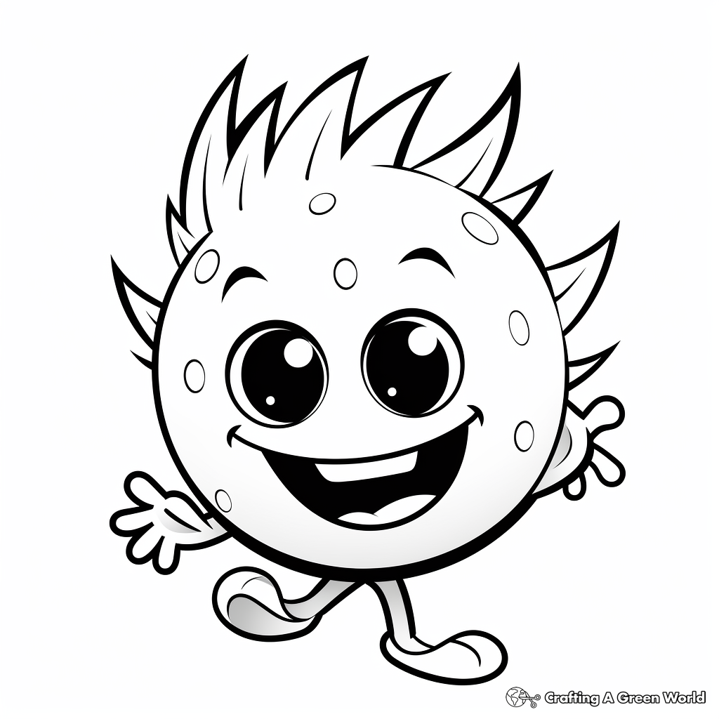 Fireball coloring pages