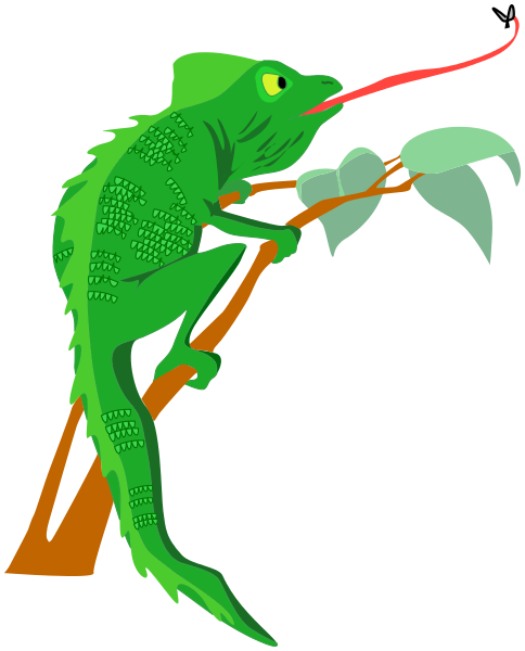 Free cliparts cameleon