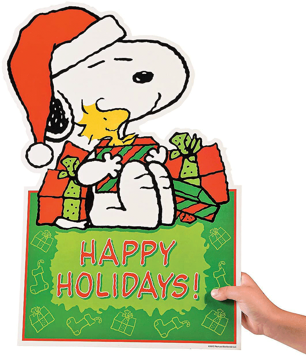 Peanuts characters charlie brown snoopy linus lucy and woodstock large christmas cut outs wall decorations