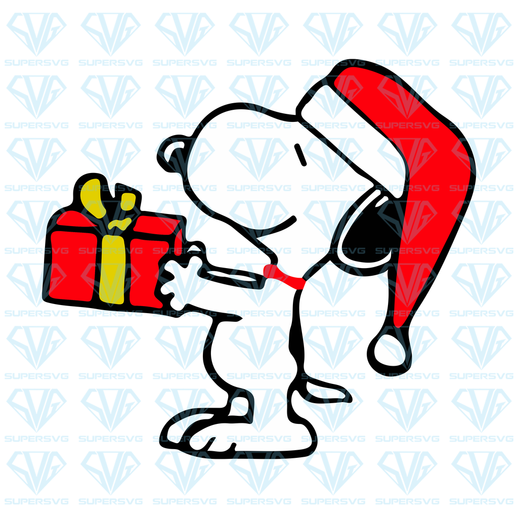 Snoopy gift christmas svg fil for silhouette fil for cricut svg dxf eps png instant download snoopy gifts christmas svg fil christmas svg