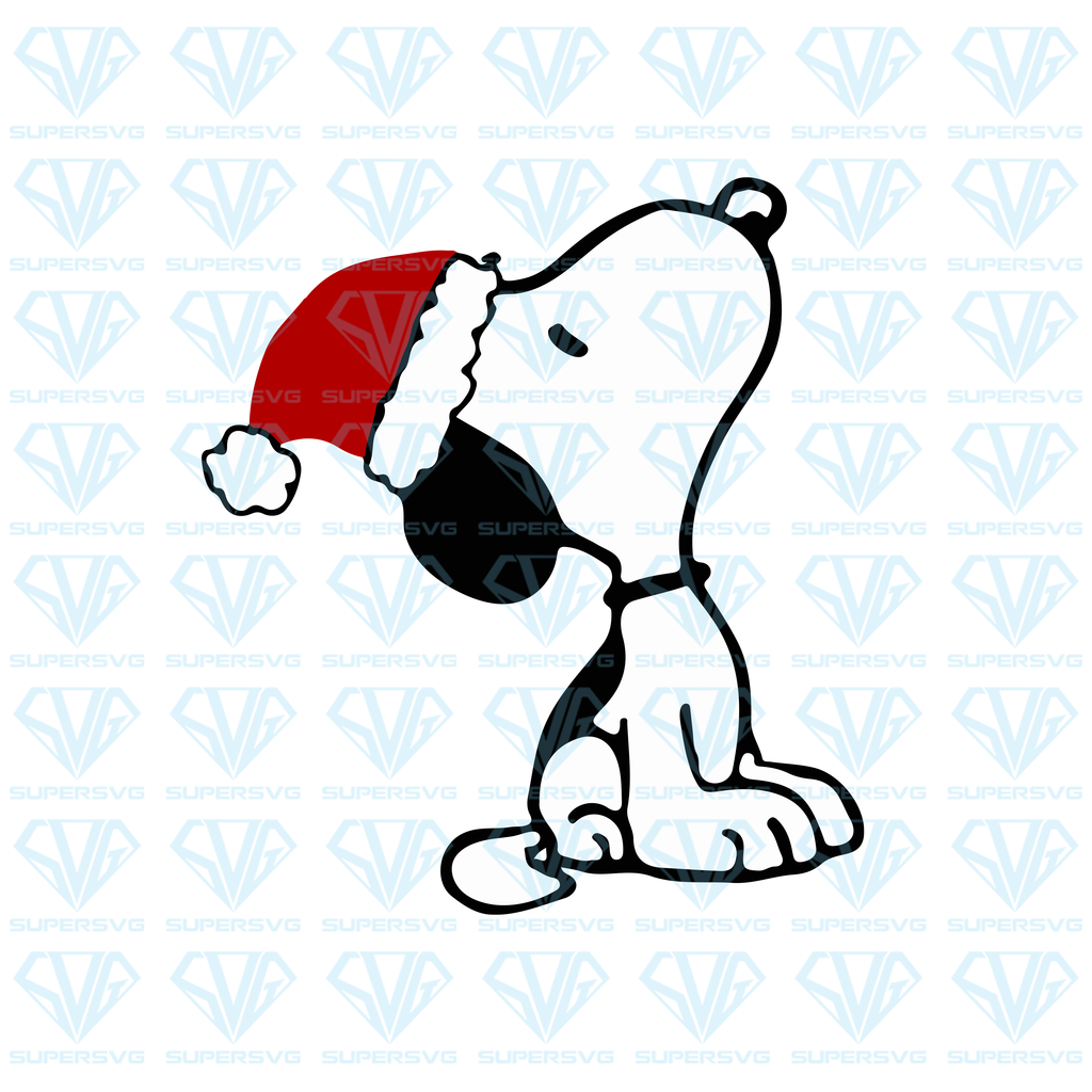 Snoopy christmas svg files for silhouette files for cricut svg dxf eps png instant download christmas svg snoopy christmas christmas svg files