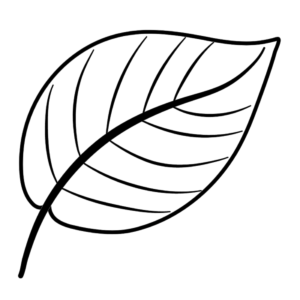 Leaves coloring pages printable for free download