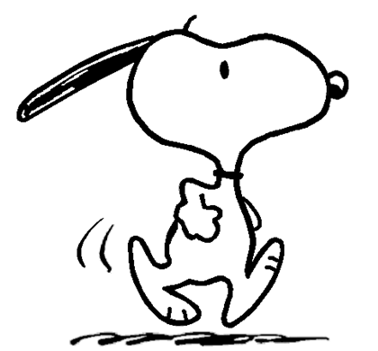 Snoopy in a hurry snoopy fun ics coloring pages
