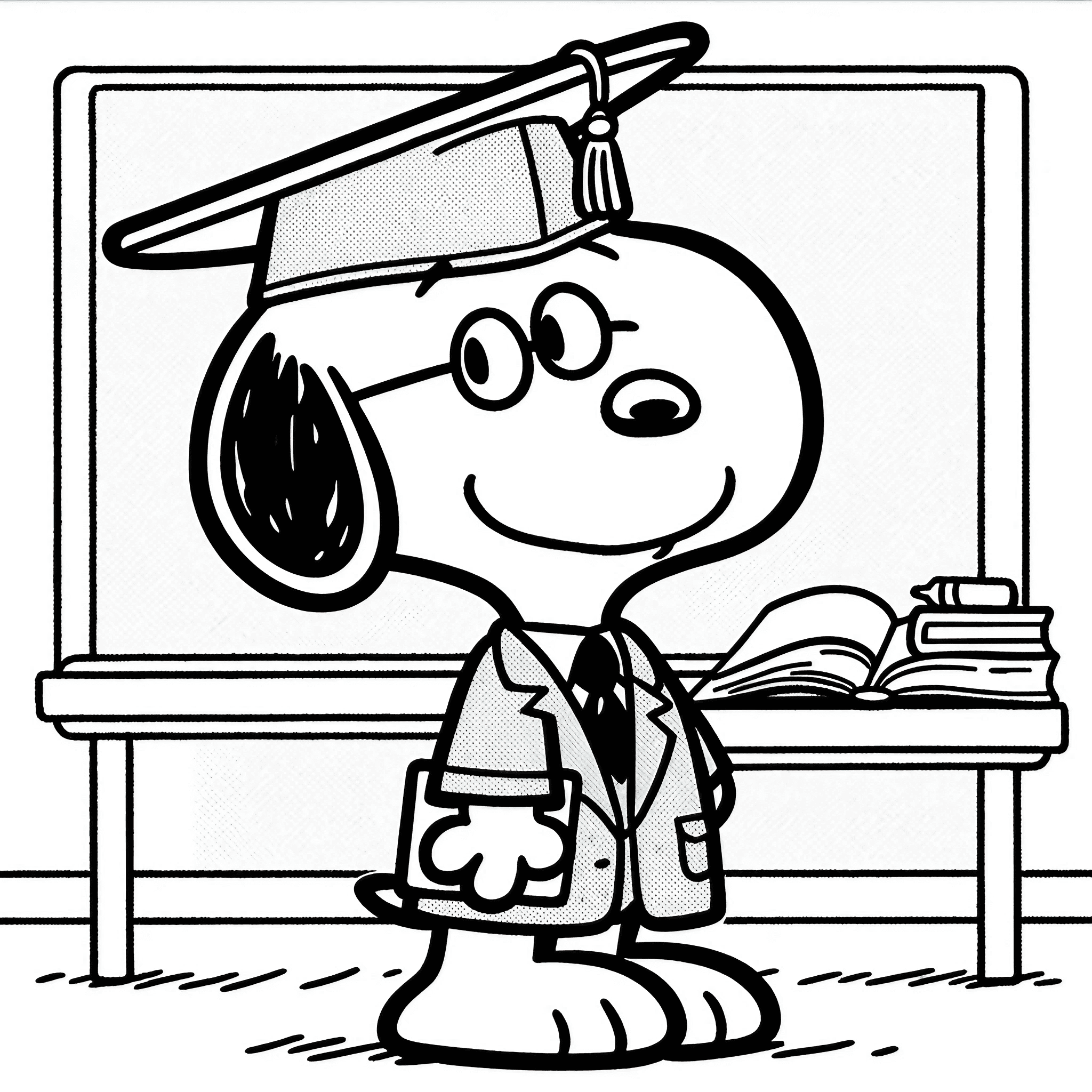 Snoopy coloring pages for free printable