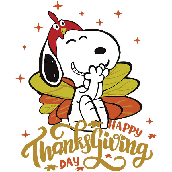 Happy thanksgiving snoopy sticker by jhony iskandar