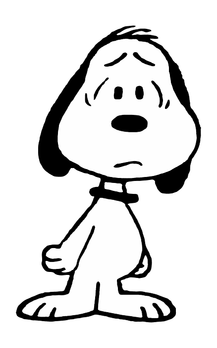 Snoopy sad jigsaw puzzle by louis j marsala