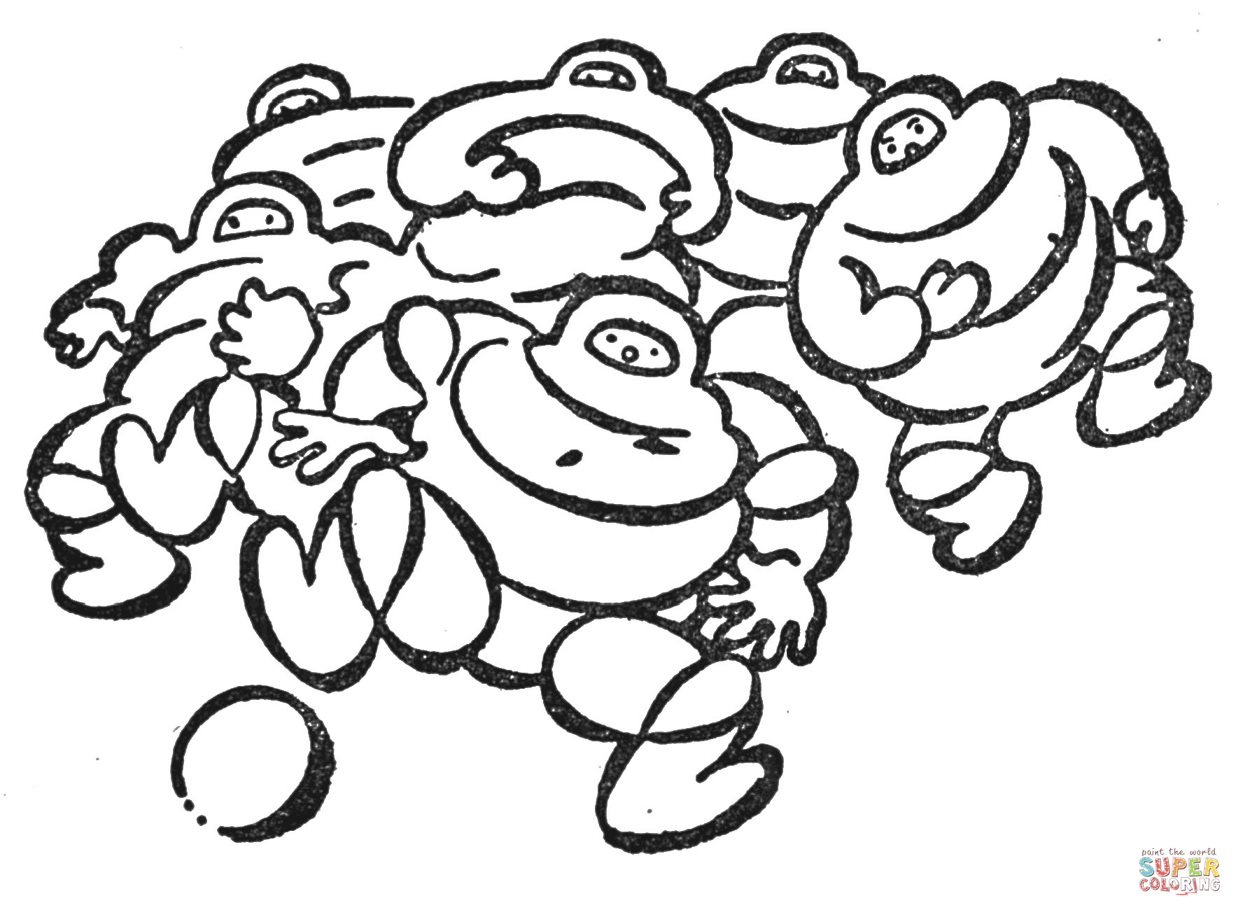 Klapzubova jedenactka coloring page free printable coloring pages