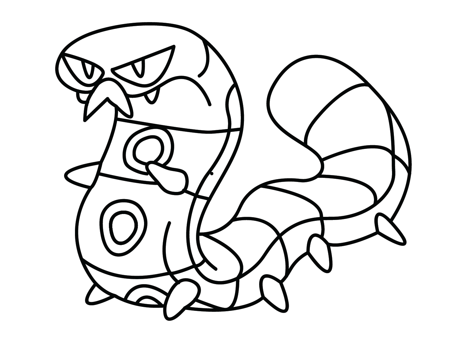 Sizzlipede coloring pages
