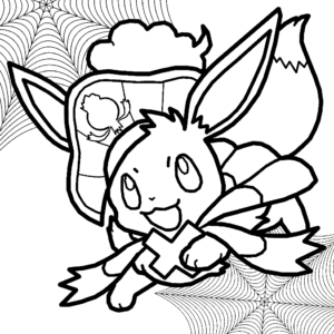 Pokemon halloween coloring pages printable for free download