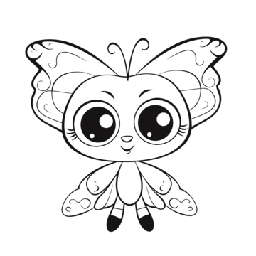 Cute character coloring page with plants outline sketch drawing vector plant drawing wing drawing ring drawing png and vector with transparent background for free download