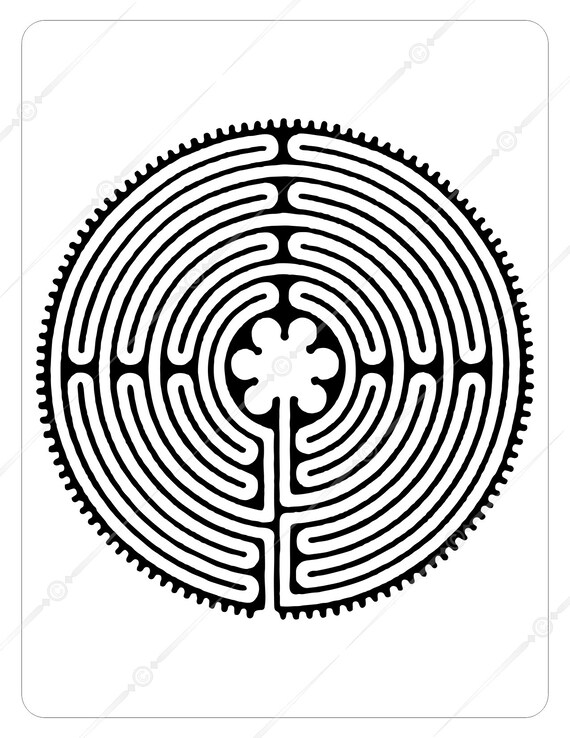 The chartres cathedral finger labyrinth digital download packet