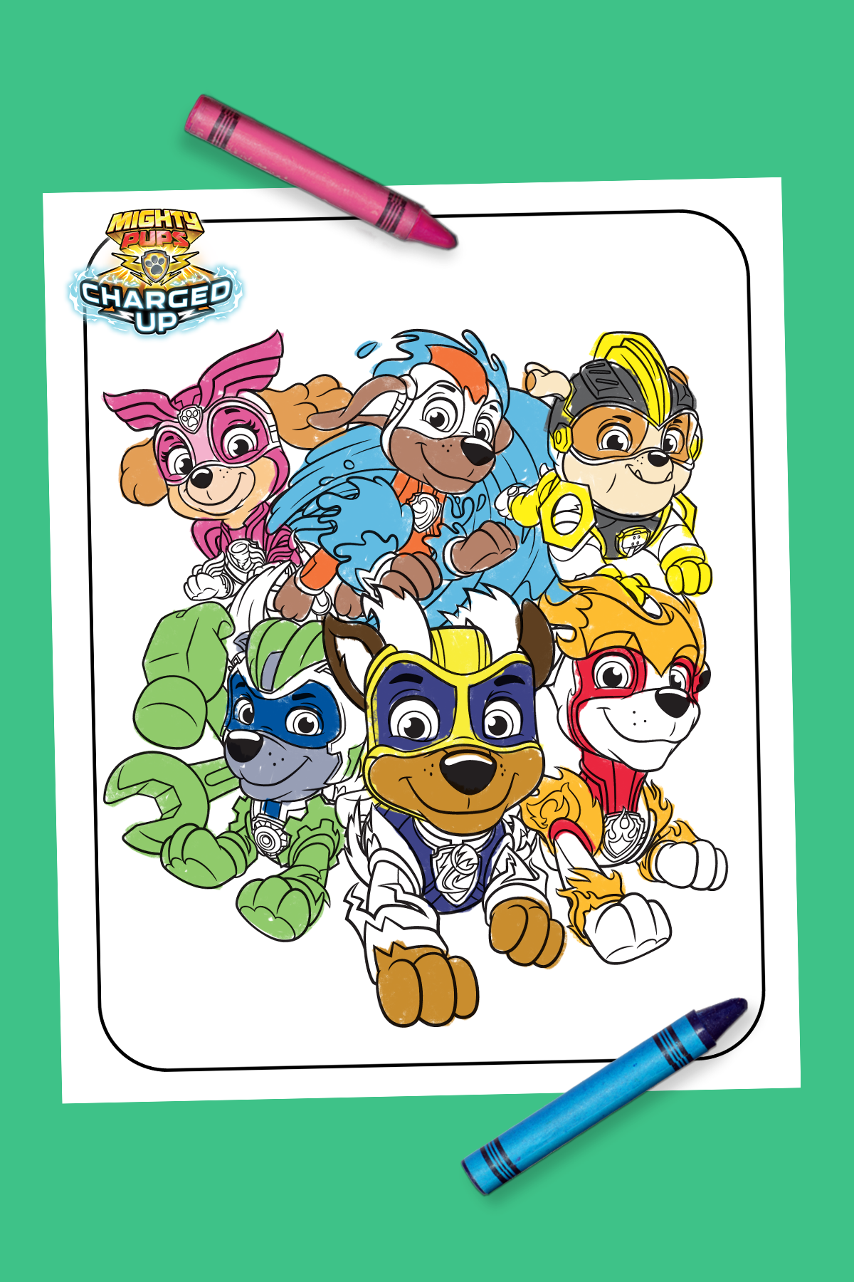 Paw patrol charged up coloring sheet paw patrol coloring paw patrol coloring pages paw patrol printables