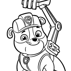 Rubble paw patrol coloring pages printable for free download