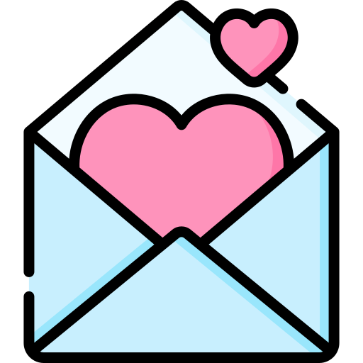 Love letter special lineal color icon