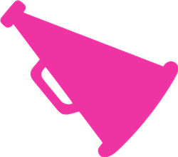 Cheer megaphone svg cut file at