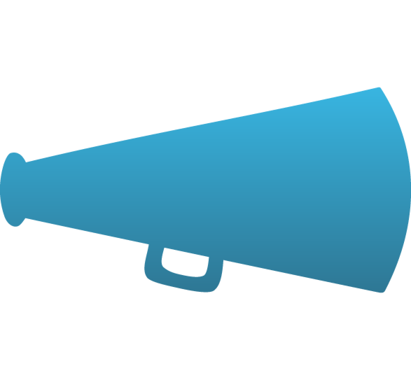 Megaphone static cling