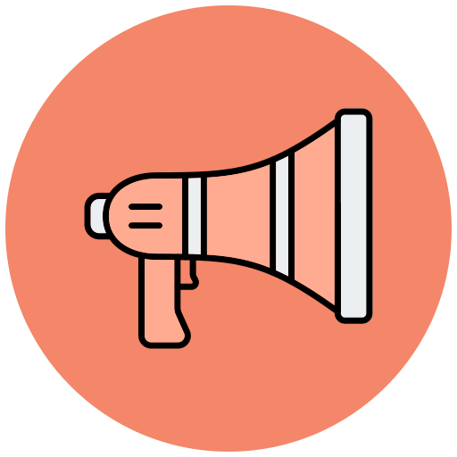 Megaphone generic color lineal