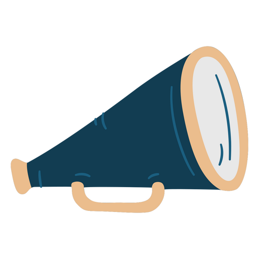 Blue megaphone drawing png svg design for t