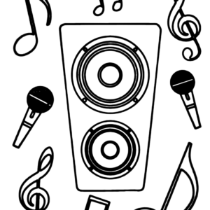 Music notes coloring pages printable for free download