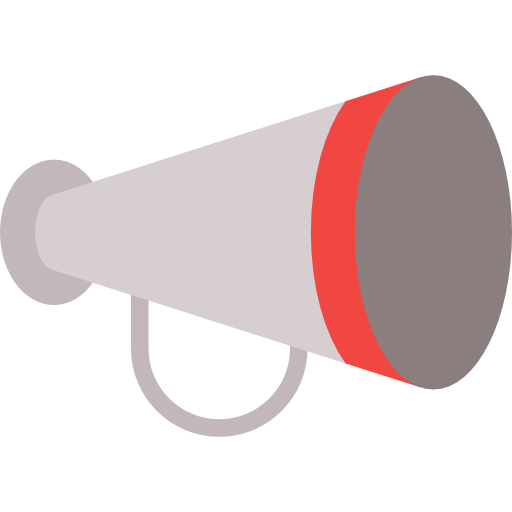 Shout protest announcer megaphones announcement loudspeaker icon