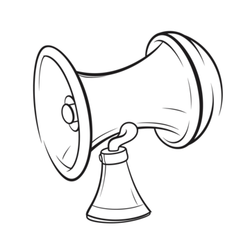 Megaphone outline vector art png images free download on