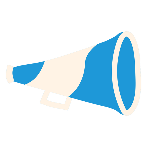 Cheerleading megaphone flat png svg design for t