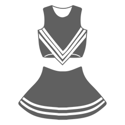 Cheerleader uniform girl cut