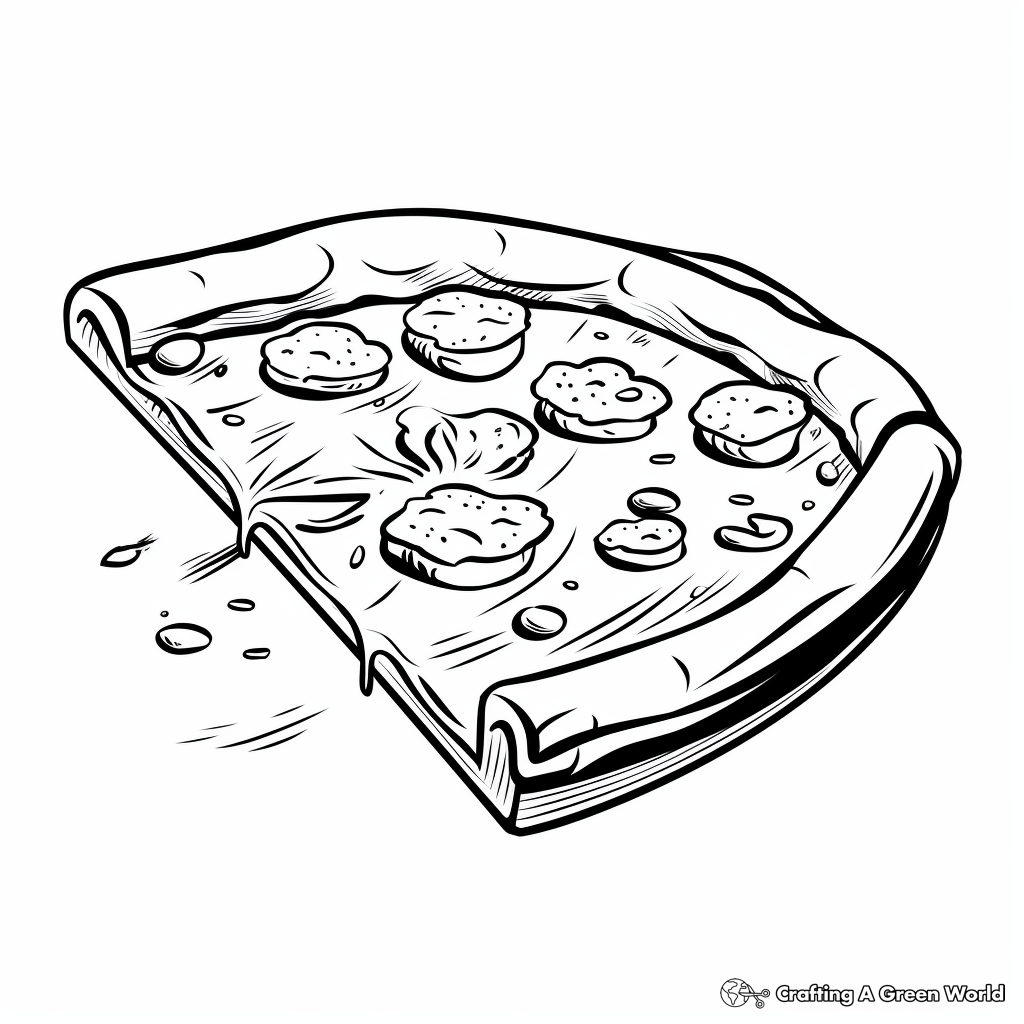 Pizza coloring pages