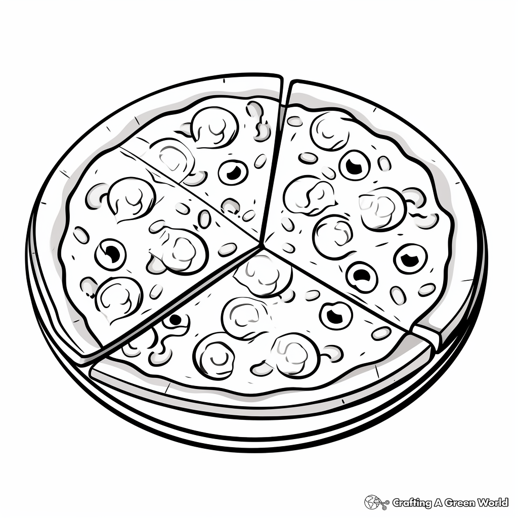 Pizza coloring pages