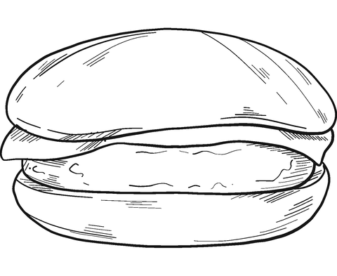 Cheeseburger coloring page free printable coloring pages