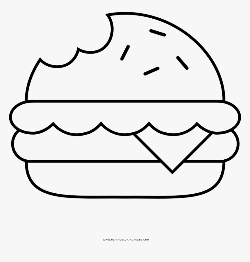 Cheeseburger coloring page